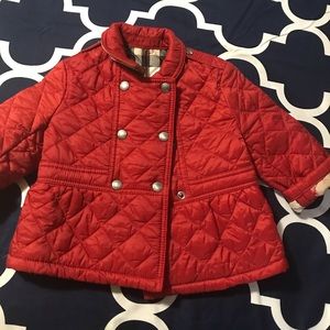 Baby Burberry Quilted jacket 9 months